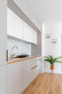 Kuchyňa alebo kuchynka v ubytovaní Golden Luxury Apartment