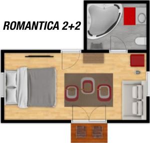 Půdorys ubytování DV Premium Apartments