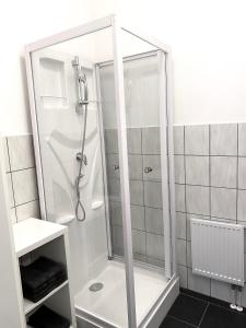 Ένα μπάνιο στο GelsenDesign - Gemütliches Studio-Apartment