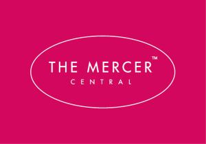 a pink circle with the merger central on it at The Mercer in Hong Kong