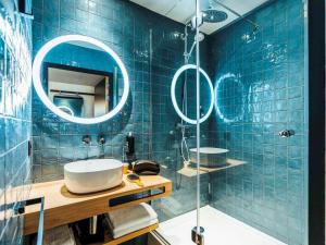 Koupelna v ubytování ibis Styles Le Treport Mers Les Bains