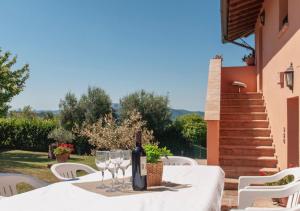 Balkón nebo terasa v ubytování Agriturismo Il Poggio, Casa Rosa