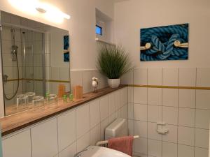 Ένα μπάνιο στο Inselquartett - Appartements inkl Wäschepaket - nähe AOK-Klinik +23 φωτογραφίες