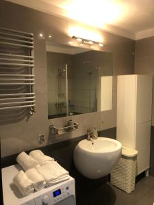 Koupelna v ubytování Apartament Ptasia