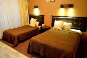 Voodi või voodid majutusasutuse Hotel Flamingo Kristal toas