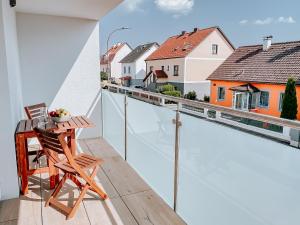 Balkón nebo terasa v ubytování W4-Rooms EIN ZUHAUSE IM WALDVIERTEL