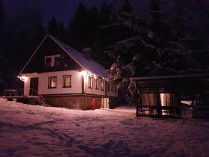 Chata Tanvaldský Špičák durante l'inverno