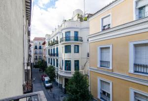 a view of a street from a building at 1 bedroom 1 bathroom furnished - Chueca - bright in downtown area - MintyStay in Madrid