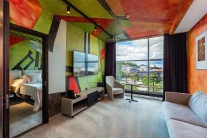 Posezení v ubytování Art Hotel Pallas by Tartuhotels