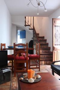 A seating area at Casa Sonrisa