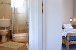 Koupelna v ubytování Casa romana