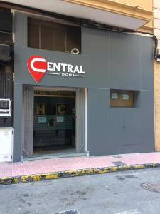 a central sign on the front of a building at Hotel Central Torrevieja in Torrevieja