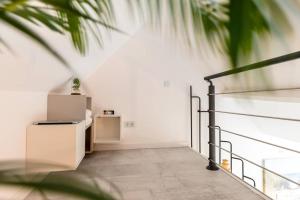 Balkón nebo terasa v ubytování Vitamin Sea Double floor Loft Scheveningen The Hague family