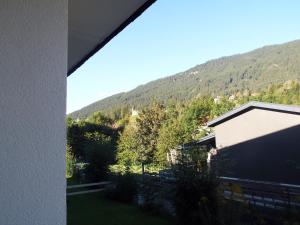 Blick auf einen Berg von einem Haus in der Unterkunft Ferienwohnung "Die 14" in Steinach am Brenner