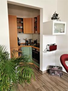 a kitchen with a sink and a stove at Bremen City in Bremen