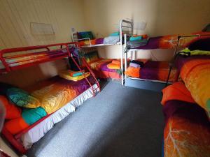 a group of bunk beds in a room at Golden Mt Rest on James in Mount Morgan