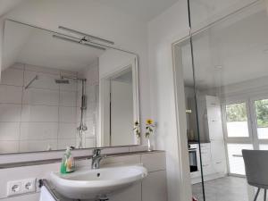 Koupelna v ubytování Ferienwohnung in der Mainleite für Zwei + 10 fotografií
