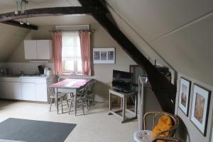 Kuchyň nebo kuchyňský kout v ubytování B&B / Studio De Druivelaar in hartje Kluisbergen (Berchem) + 8 fotografií
