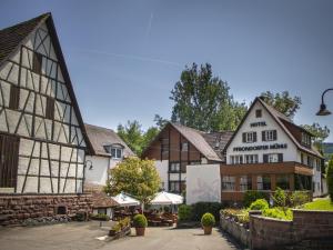 a group of buildings with a building at Landhotel Pfrondorfer Mühle in Nagold