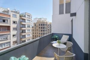 Balkón alebo terasa v ubytovaní Vincci Zaragoza Zentro