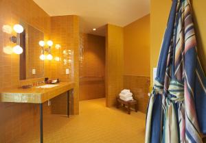 Koupelna v ubytování Hotel Magdalena