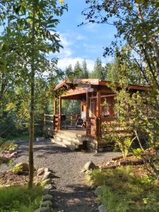 Zahrada ubytování Bakkakot 1 - Cozy Cabins in the Woods