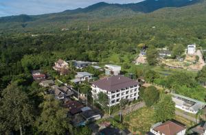 an aerial view of a resort in the mountains at Sang Serene House in Chiang Mai