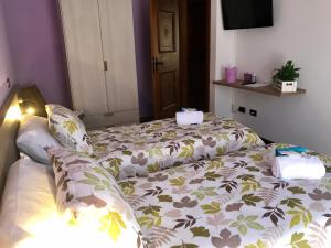 Postel nebo postele na pokoji v ubytování Al Chiar di Luna B&B Valtellina