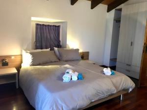Postel nebo postele na pokoji v ubytování Al Chiar di Luna B&B Valtellina