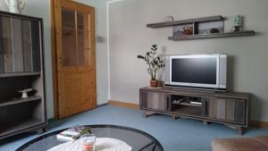 A television and/or entertainment centre at Ferienwohnung Louise