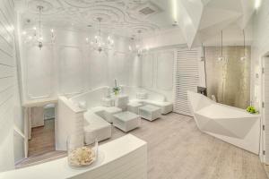Koupelna v ubytování Hotel Moskva