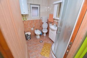 Koupelna v ubytování Apartman Stevanovic