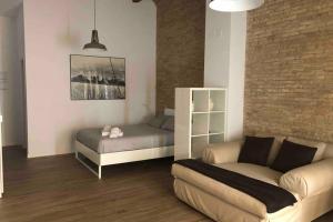 Khu vực ghế ngồi tại Fantástico Loft en centro ciudad planta baja