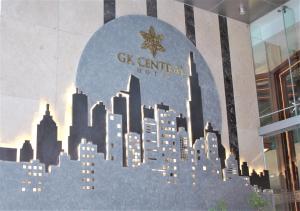 a mural of a city on the side of a building at GK Central Hotel in Ho Chi Minh City +84 photos