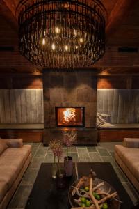 Χώρος καθιστικού στο Bernerhof Swiss Quality Hotel Gstaad