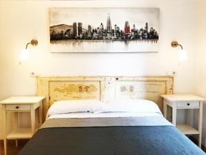 Posteľ alebo postele v izbe v ubytovaní Hostal Portugal
