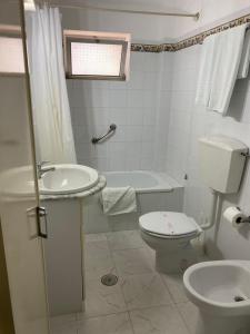 Koupelna v ubytování Hotel Paiva