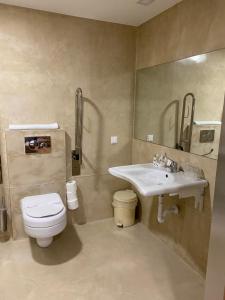 Koupelna v ubytování Hotel Paiva