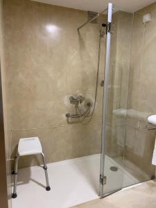 Koupelna v ubytování Hotel Paiva