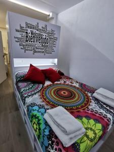 Posteľ alebo postele v izbe v ubytovaní Apartamento Moderno y acogedor Antú, cerca de la playa