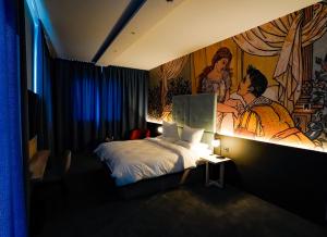Postel nebo postele na pokoji v ubytování Hotel Viktorosa