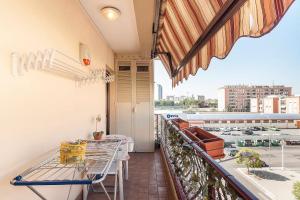 En balkon eller terrasse på Moderno appartamento zona centrale