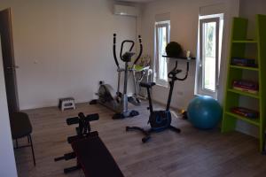 Fitness centrum a/nebo fitness zařízení v ubytování Savršen odmor u Villa Ivona