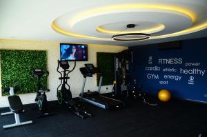 Fitness centrum a/nebo fitness zařízení v ubytování Burhaniye Marina Boutique Hotel