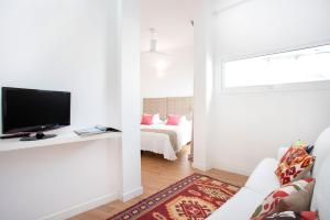 Televízia a/alebo spoločenská miestnosť v ubytovaní Genteel Home Zaragoza