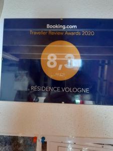 ラ・ブレスにあるRésidence Vologneの検査賞の標識箱