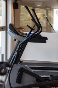 a bird is standing next to a treadmill at Filion Suites Resort & Spa in Bali