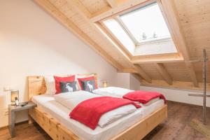 Postel nebo postele na pokoji v ubytování Mühle11