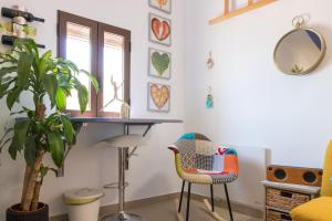 Część wypoczynkowa w obiekcie La Vila Feliz, gemütliche private Duplex-Ferienwohnung im typischen Fischerhaus mit fantastischem Meerblick