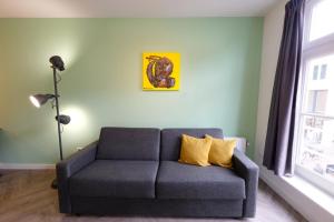 Posezení v ubytování Beautiful 60m2 One-Bedroom Apartment with Terrace - WA7A